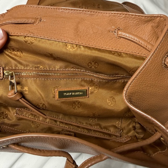 Tory Burch Leather Backpack - Picture 2 of 8